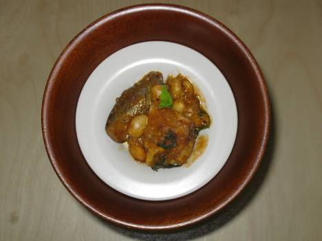 Field bean eggplant curry